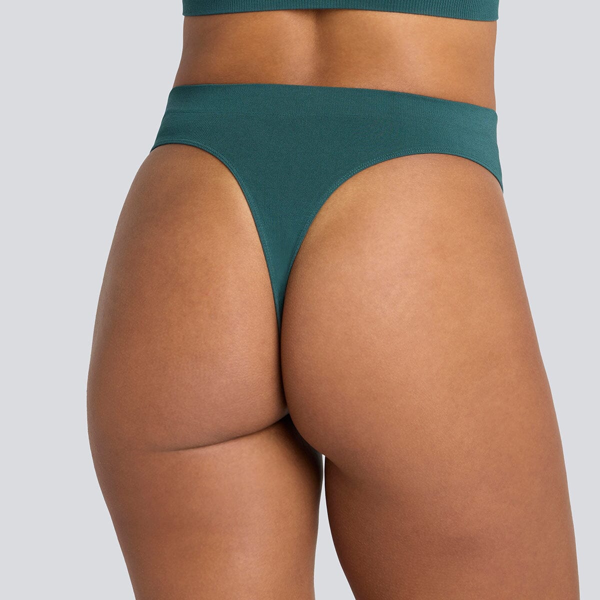 Women's SmoothFit Thong - Rain Forest - Bamboo Underwear - Model:Yolanda