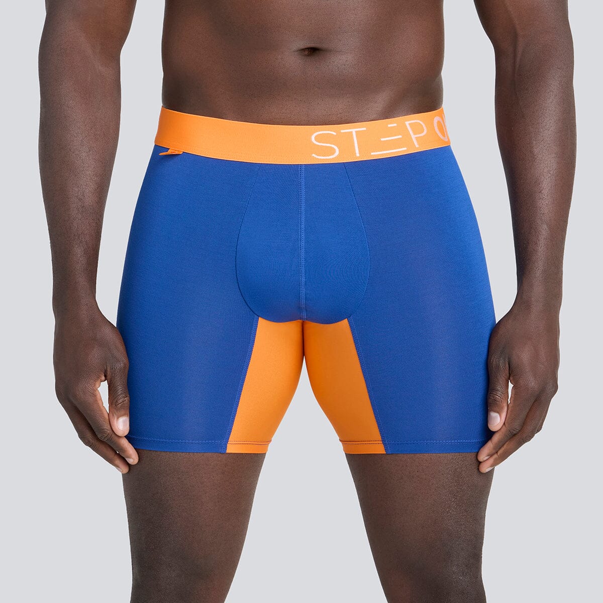 Boxer Brief - Navy/Orange - Bamboo Underwear - Model:Baba