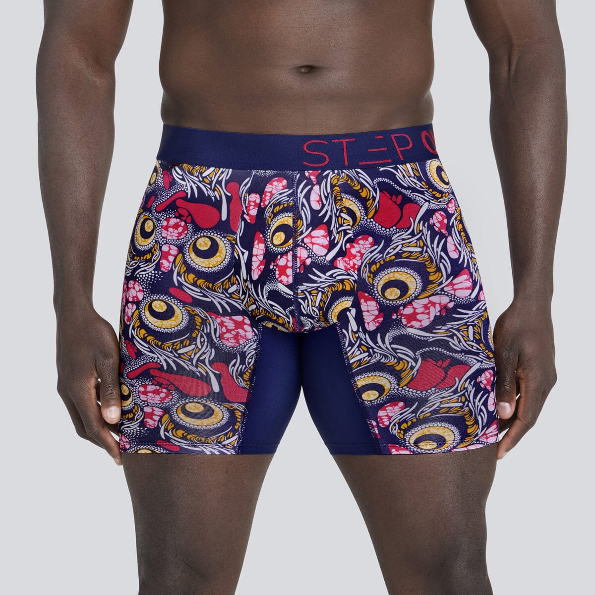 Boxer Brief - African Pattern - Bamboo Underwear - Model:Baba