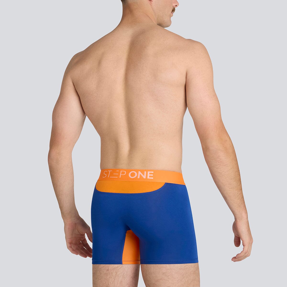 Trunk - Navy/Orange - Bamboo Underwear - Model:Daniel F