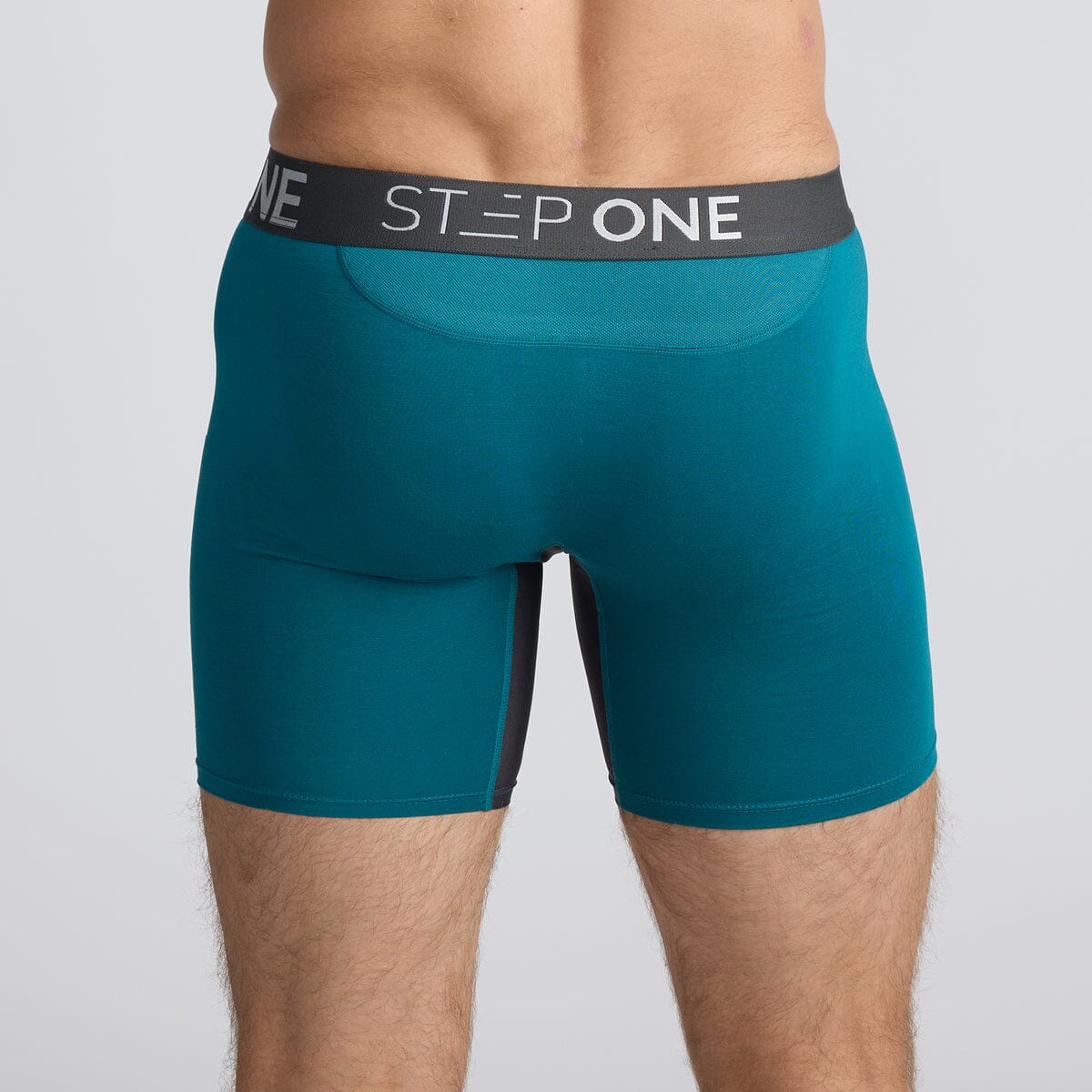 Men's Bamboo Underwear Boxers in Green - Model:Skyler