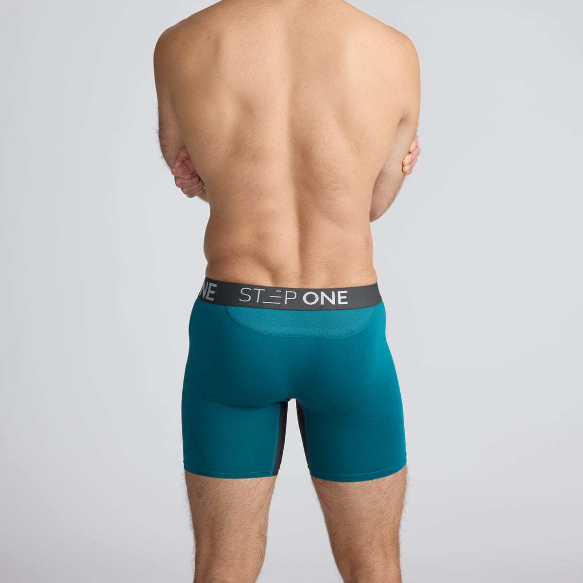 Men's Bamboo Underwear Boxers in Green - Model:Skyler