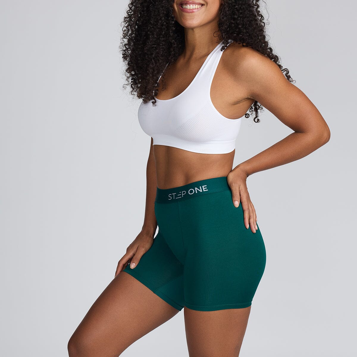 Women's Body Shorts - Forest - Bamboo Underwear - Model:Yolanda