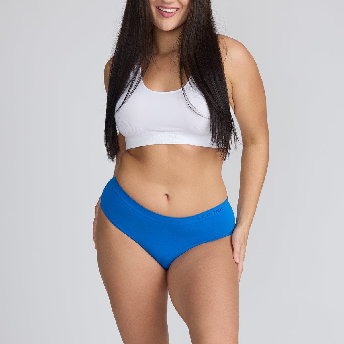 Women's SmoothFit Full Brief - Blue Lagoon - Bamboo Underwear - Model:Alexandra