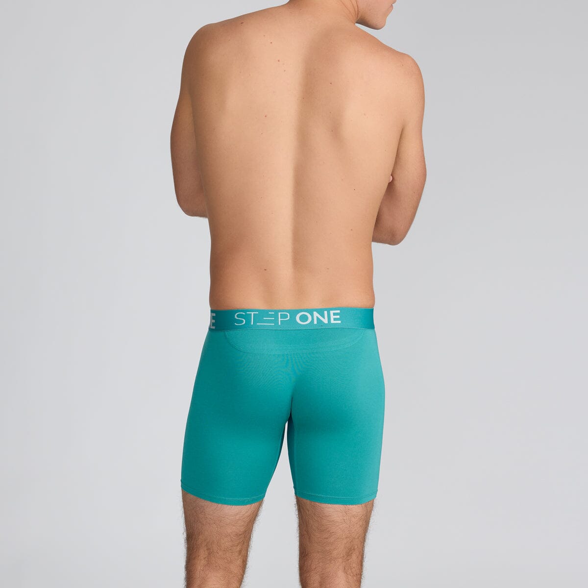 Boxer Brief - Green-Blue Slate - Bamboo Underwear - Model:Angus