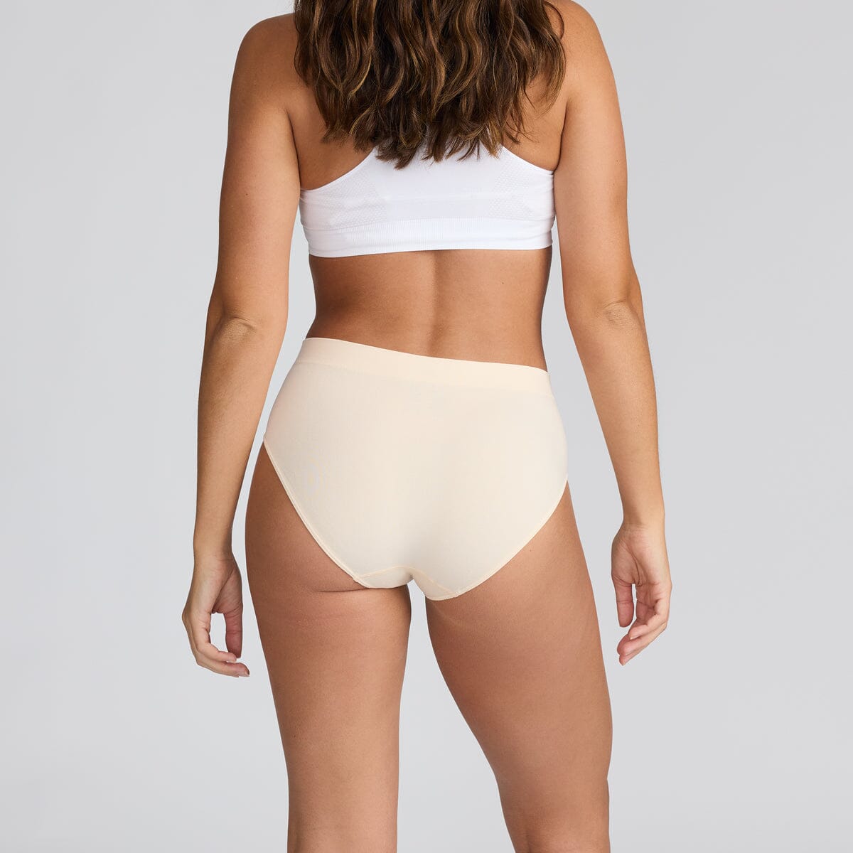 Women's SmoothFit Full Brief - Chic Champagne - Bamboo Underwear - Model:Elke