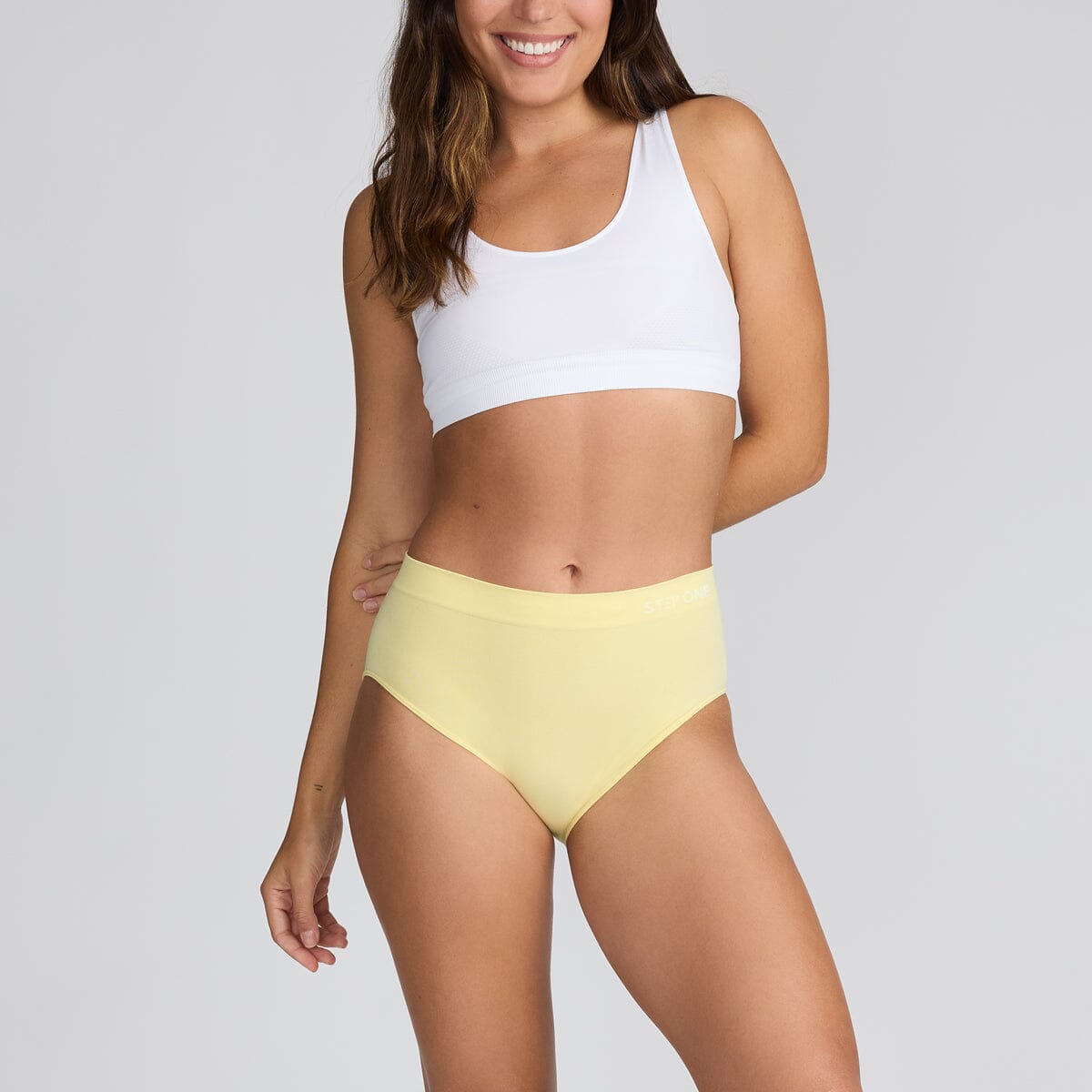 Yellow Full Brief Seamless Underwear