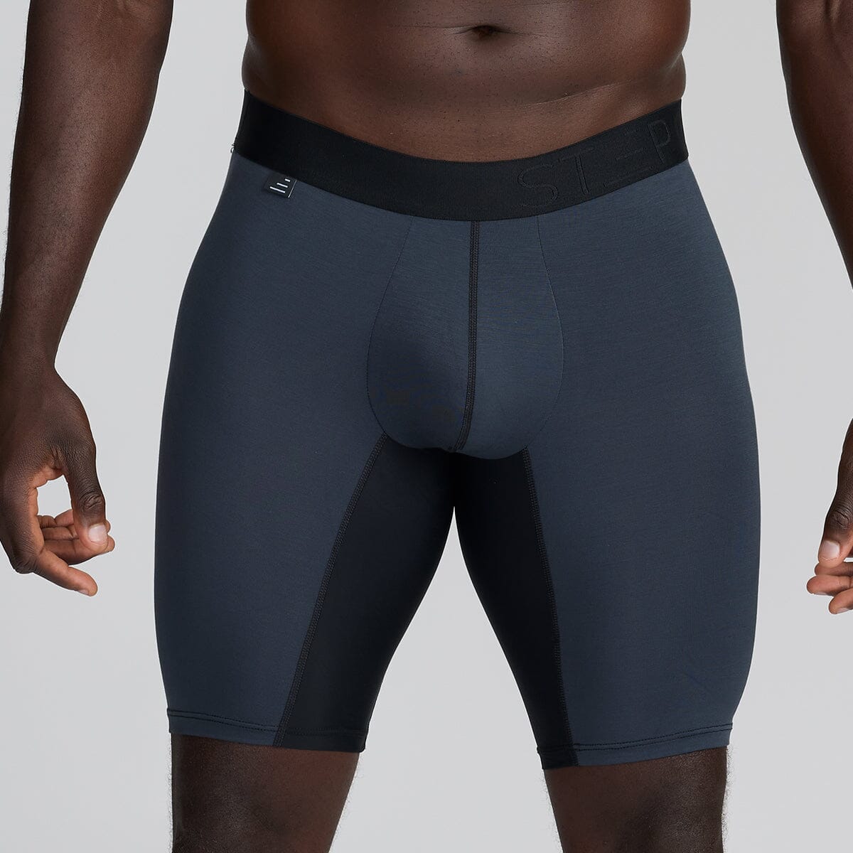 Men's Bamboo Underwear Sport Boxers in grey - Model:Baba