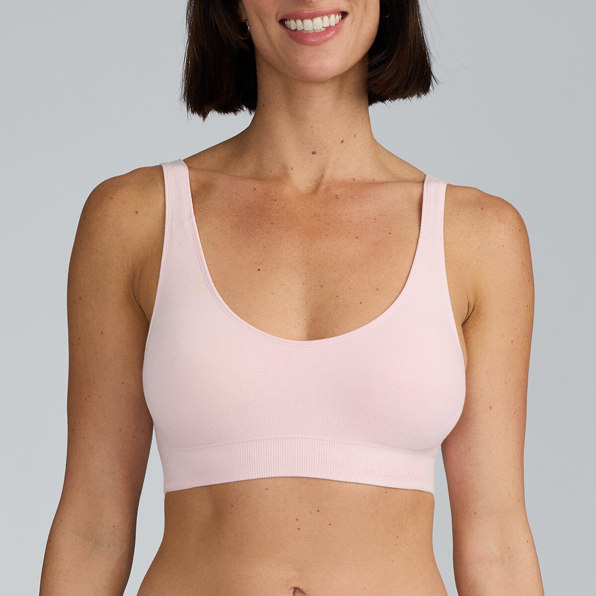 Women's SmoothFit Padded Bra - Rose All Day - Bamboo Underwear - Model:Holly