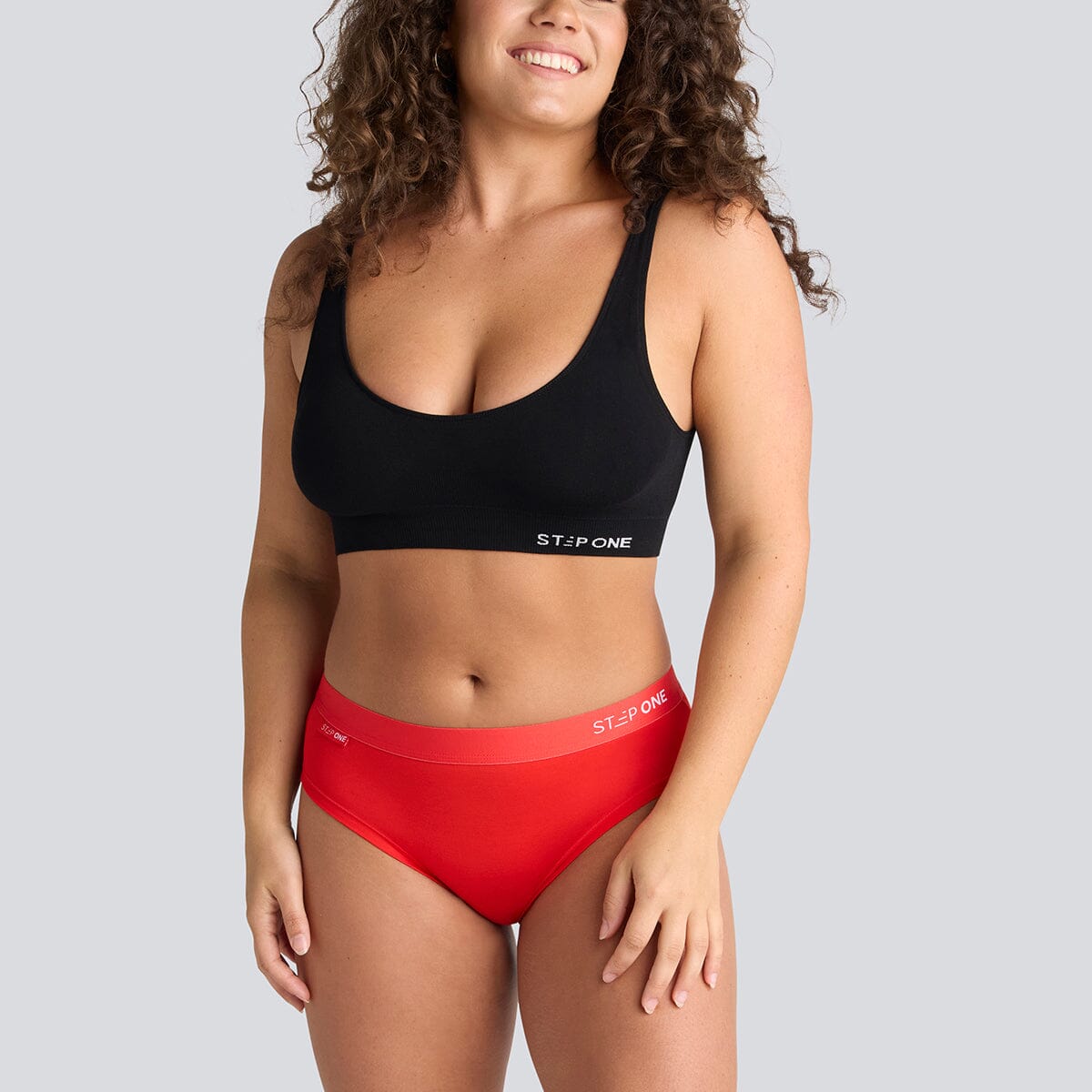 Red Women's Bamboo Underwear - Model:Alexandra