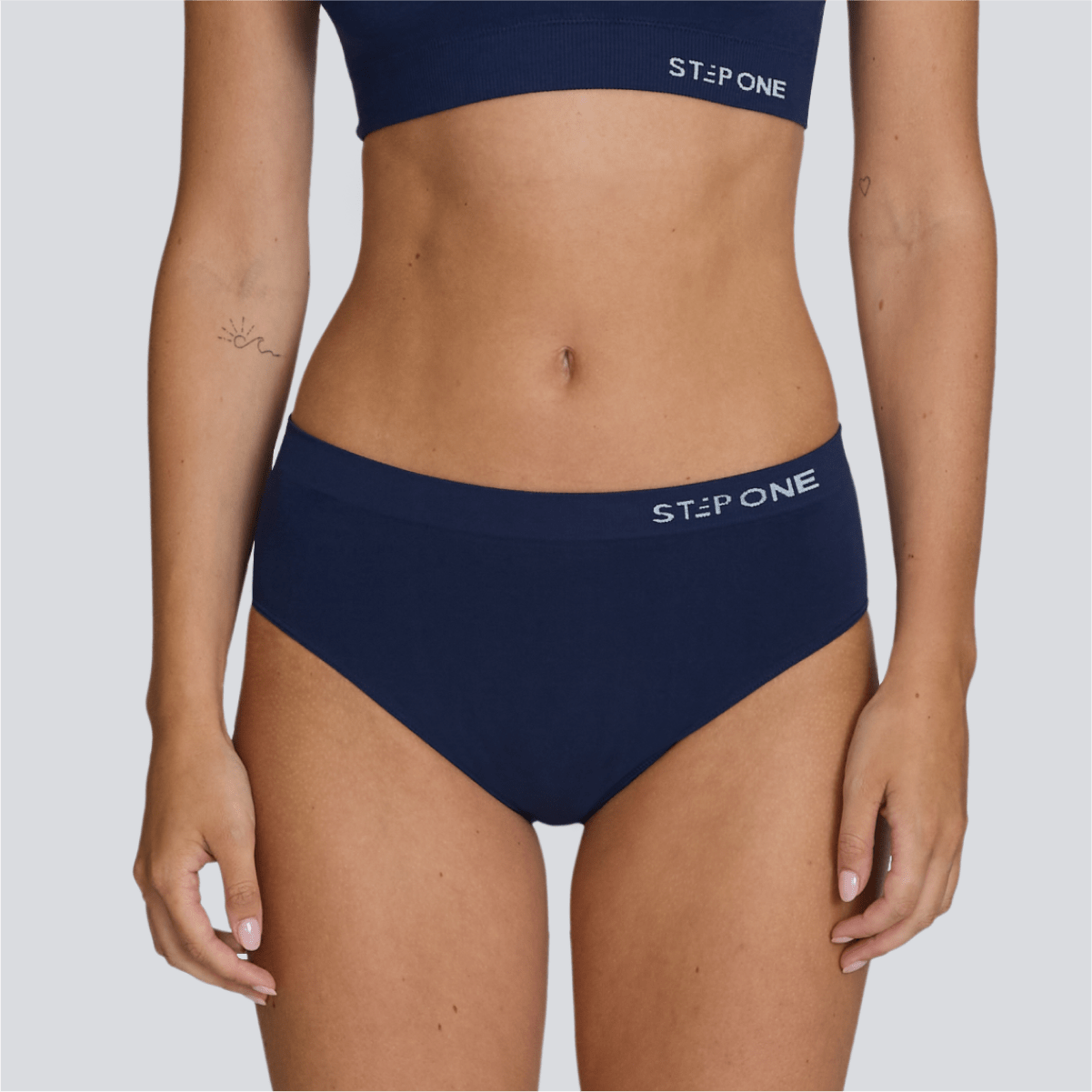 Women's SmoothFit Bikini Brief - Navy - Bamboo Underwear - Model:Emily